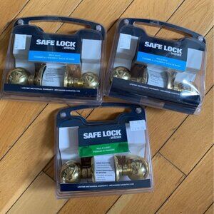 3 SAFE LOCK WEISER for bedroom and bathroom NEW